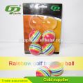 Colorful EVA Rainbow Golf Ball Toys For Indoor Practice Golf
